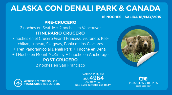 ALASKA CON DENALI PARK & CANADA