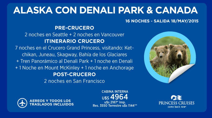 ALASKA CON DENALI PARK & CANADA