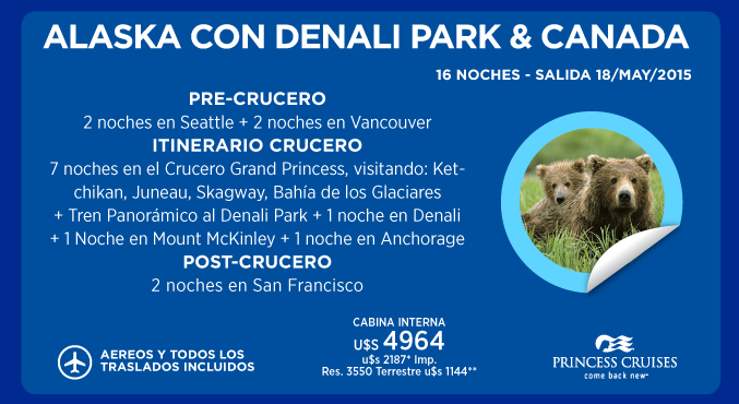 ALASKA CON DENALI PARK & CANADA