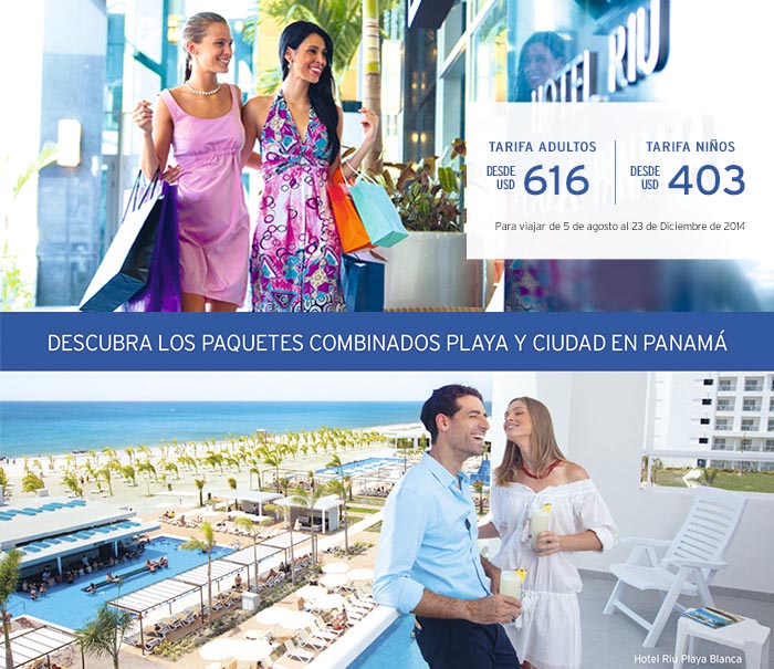 DESCUBRA LOS PAQUETES COMBINADOS PLAYA Y CIUDAD EN PANAMá
