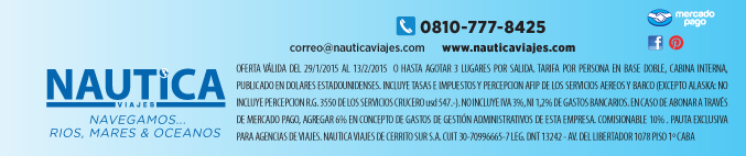 NAUTICA VIAJES - NAVEGAMOS RIOS, MARES & OCEANOS