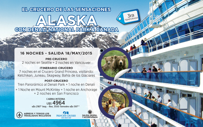 EL CRUCERO DE LAS SENSACIONES: ALASKA