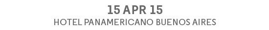 15APR15 - Hotel Panamericano Buenos Aires
