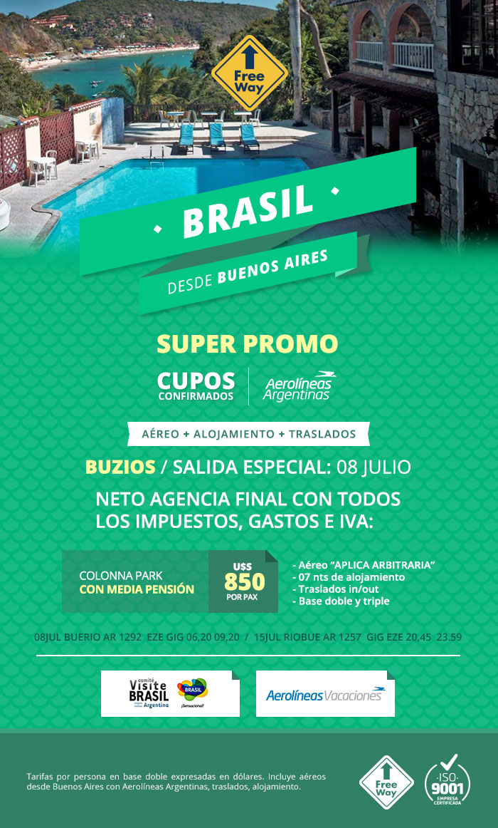 ¡SUPER PROMO! Brasil 07 noches