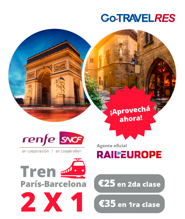 2 x 1 | Tren París - Barcelona