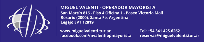 Visitanos en nuestro sitio web http://www.miguelvalenti.tur.ar/