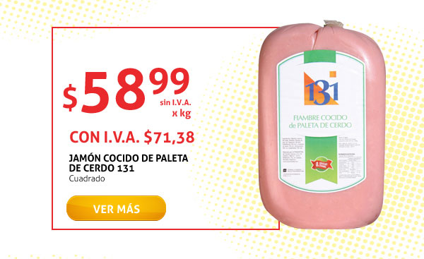 JAMON COCIDO DE PALETA DE CERDO 131